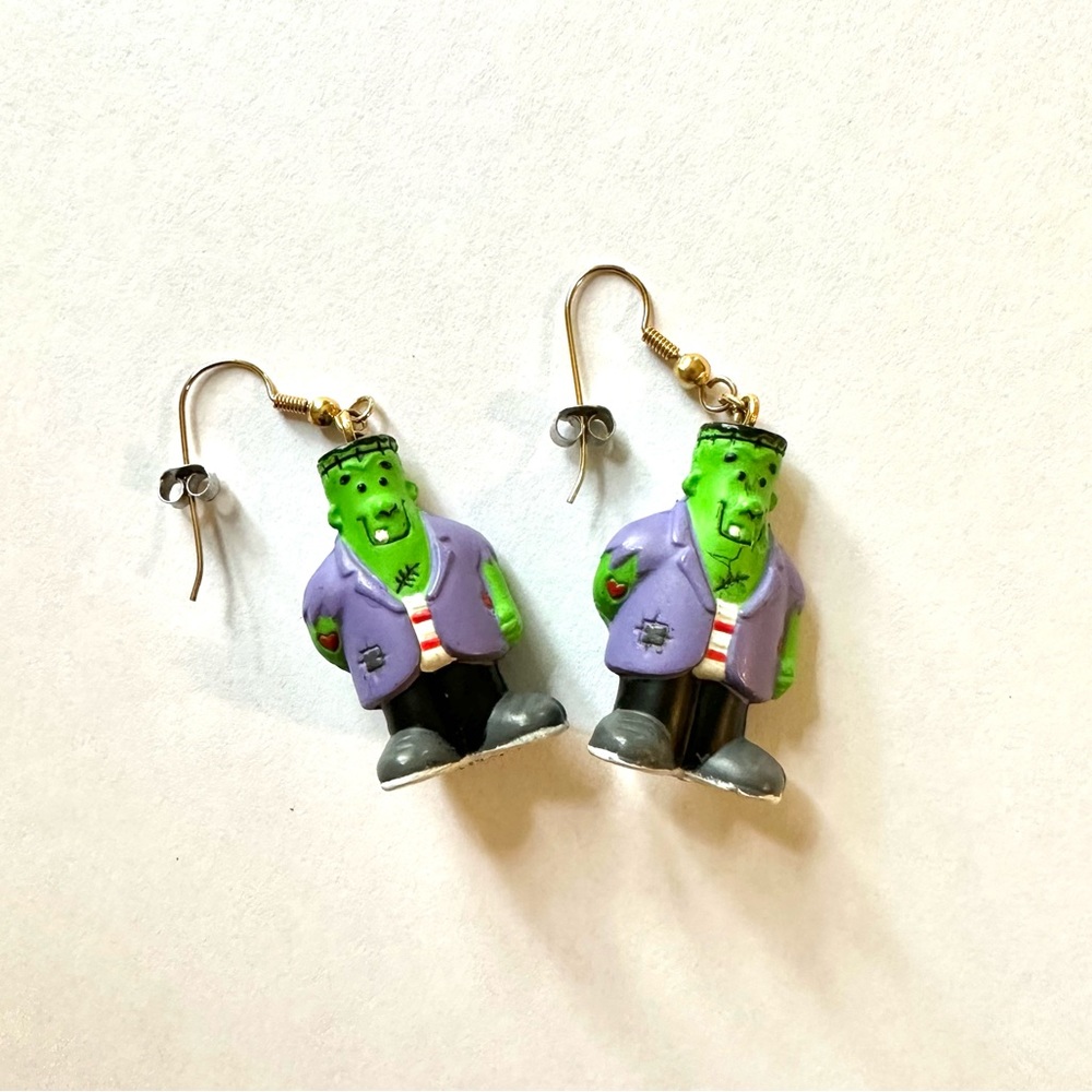 Sweetly spooky Frankenstein earrings